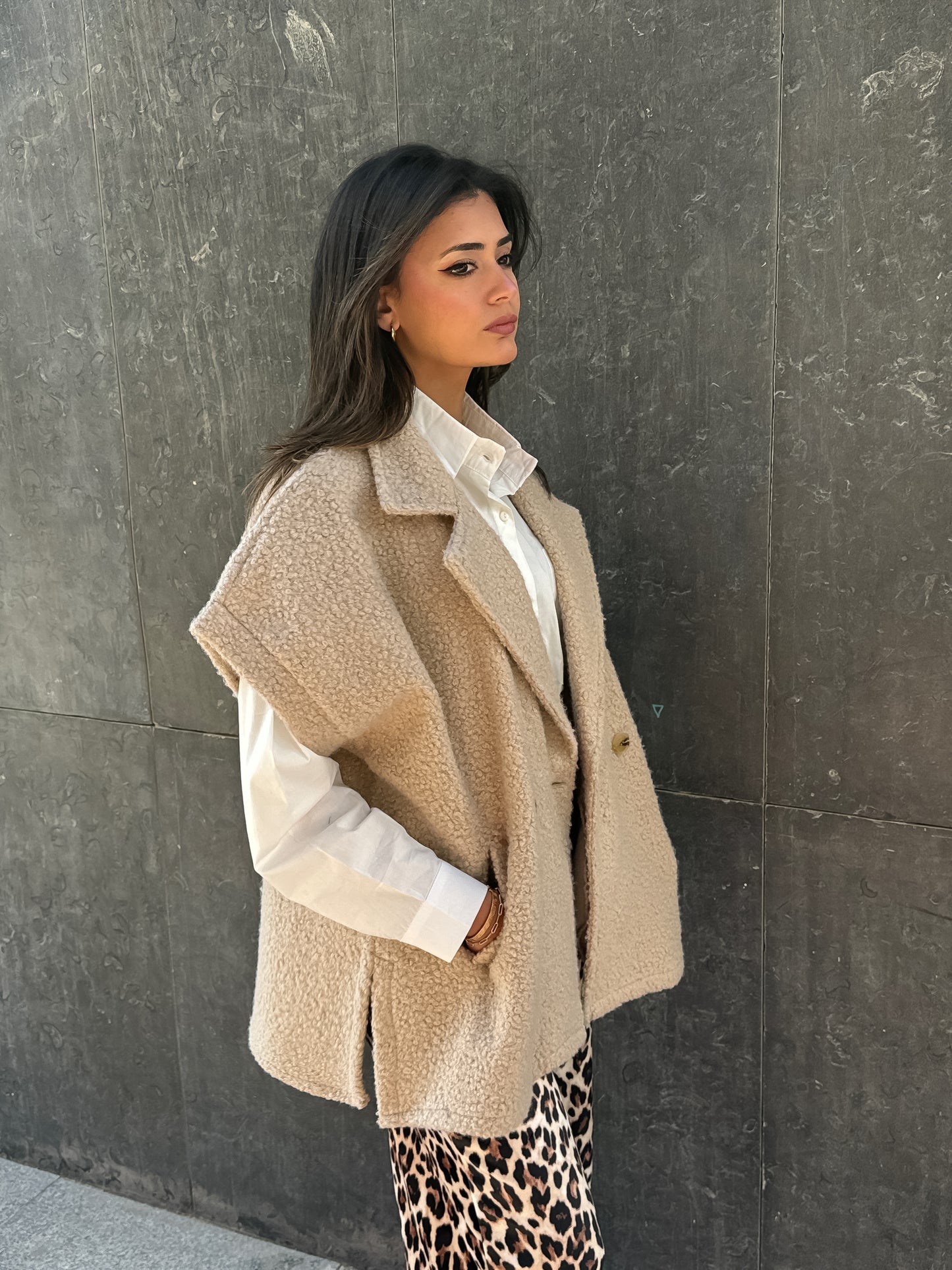 Ash Beige Vest