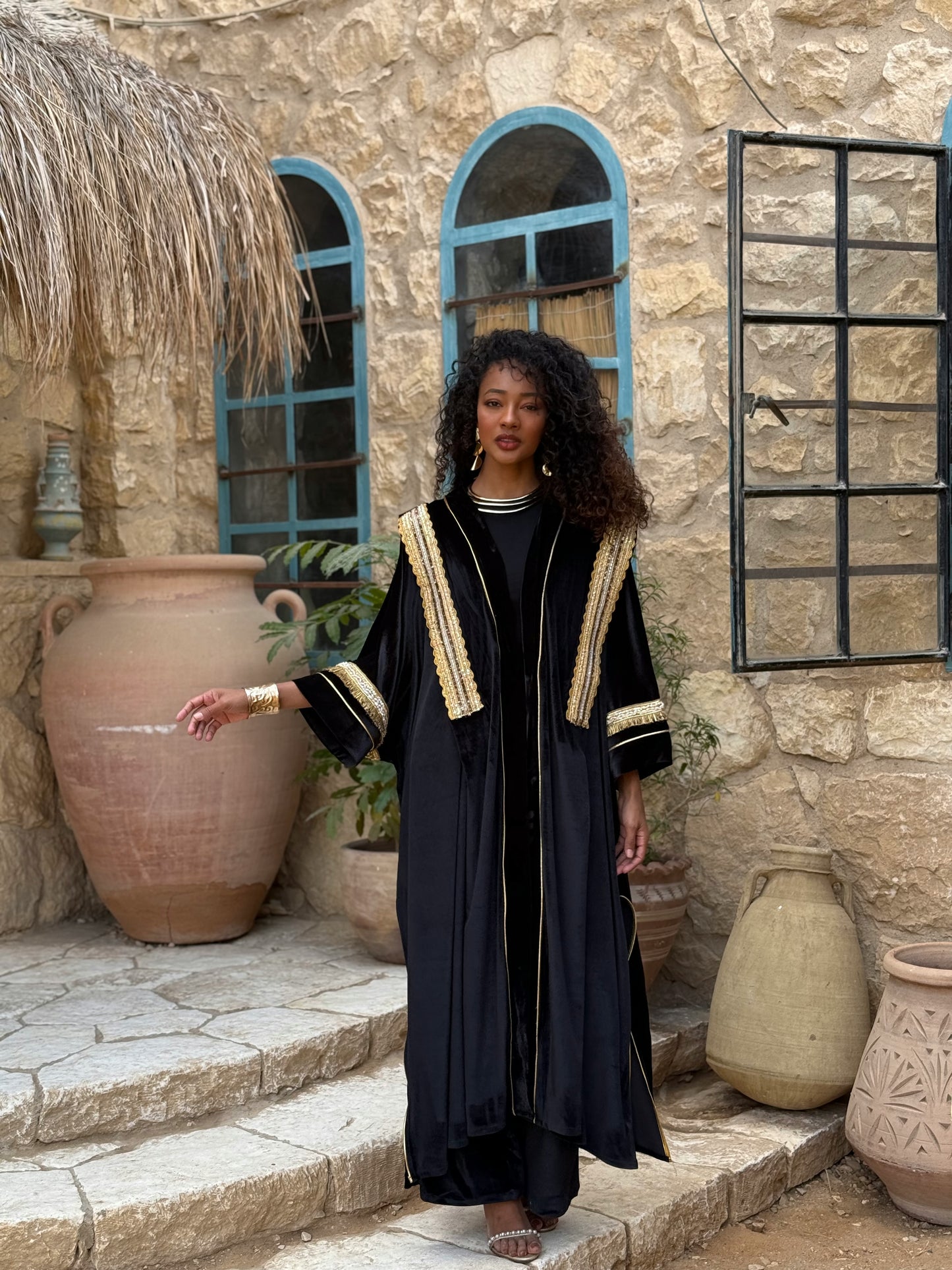 Pharaoh Kaftan - black