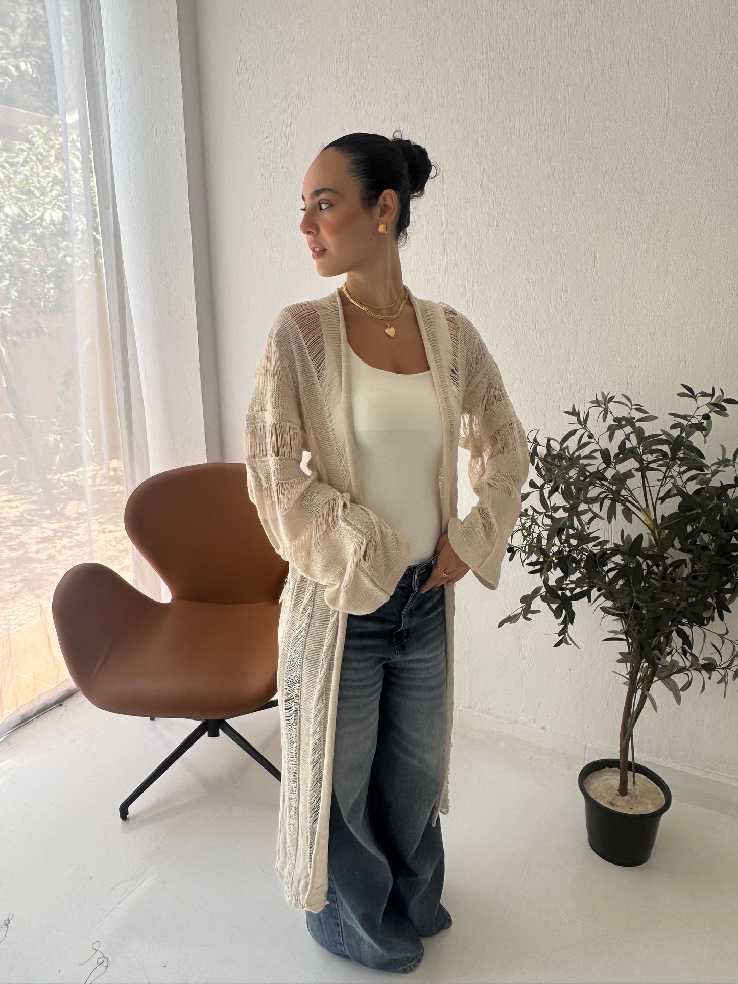 NET Beige Cardigan