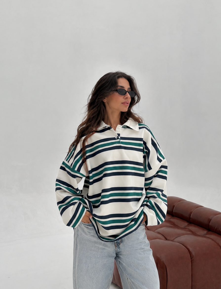Retro Stripe sweetshirt