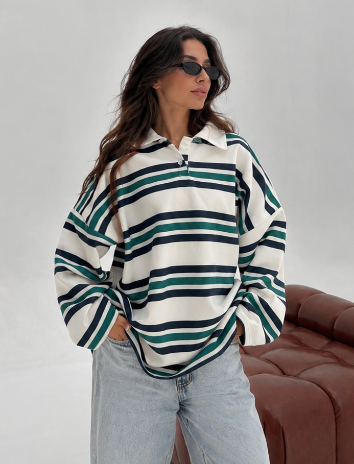 Retro Stripe Sweetshirt