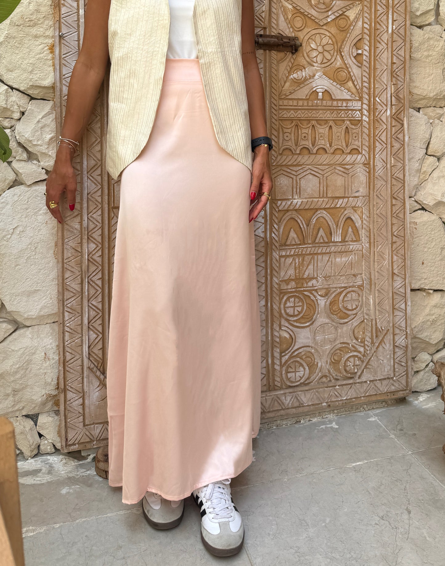 Sofy silk skirt