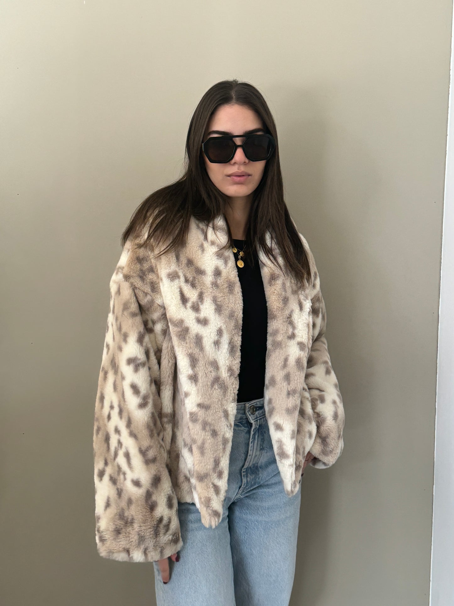 Fluff fur jacket