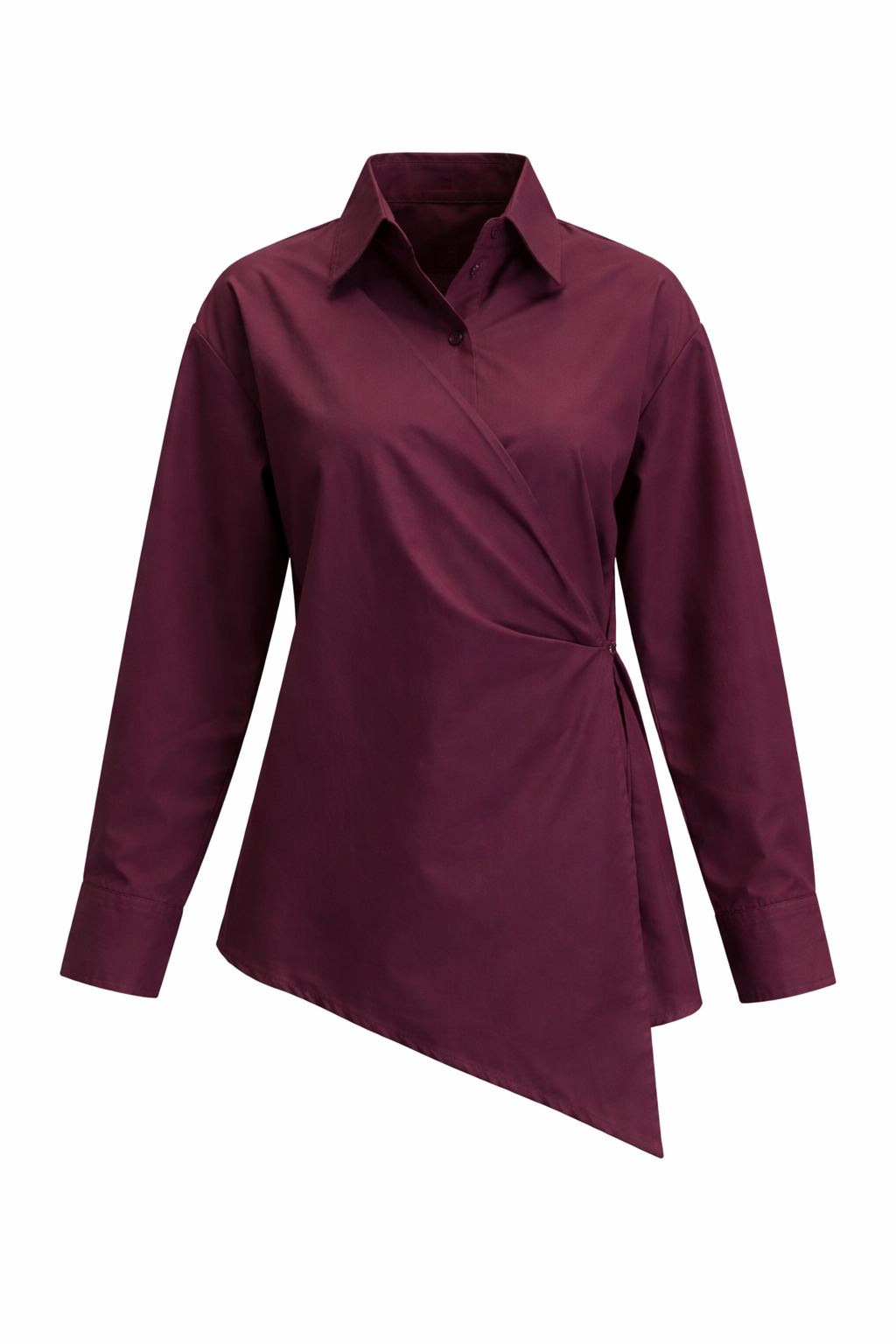 Wrape Burgundy Shirt