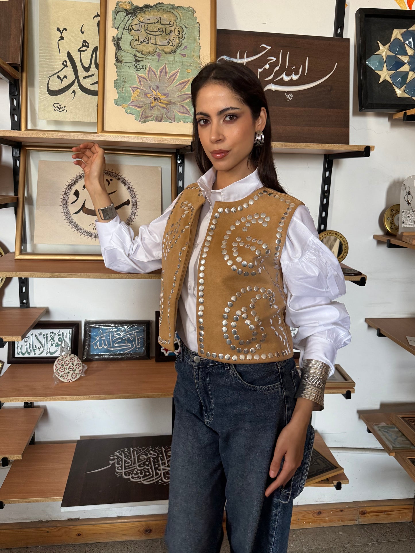 Habiba Vest in beige