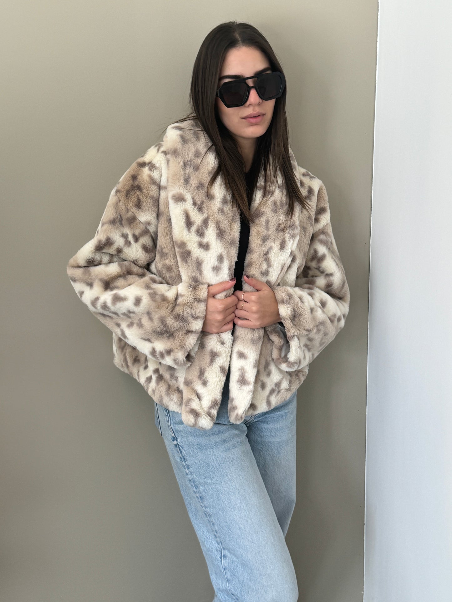 Fluff fur jacket