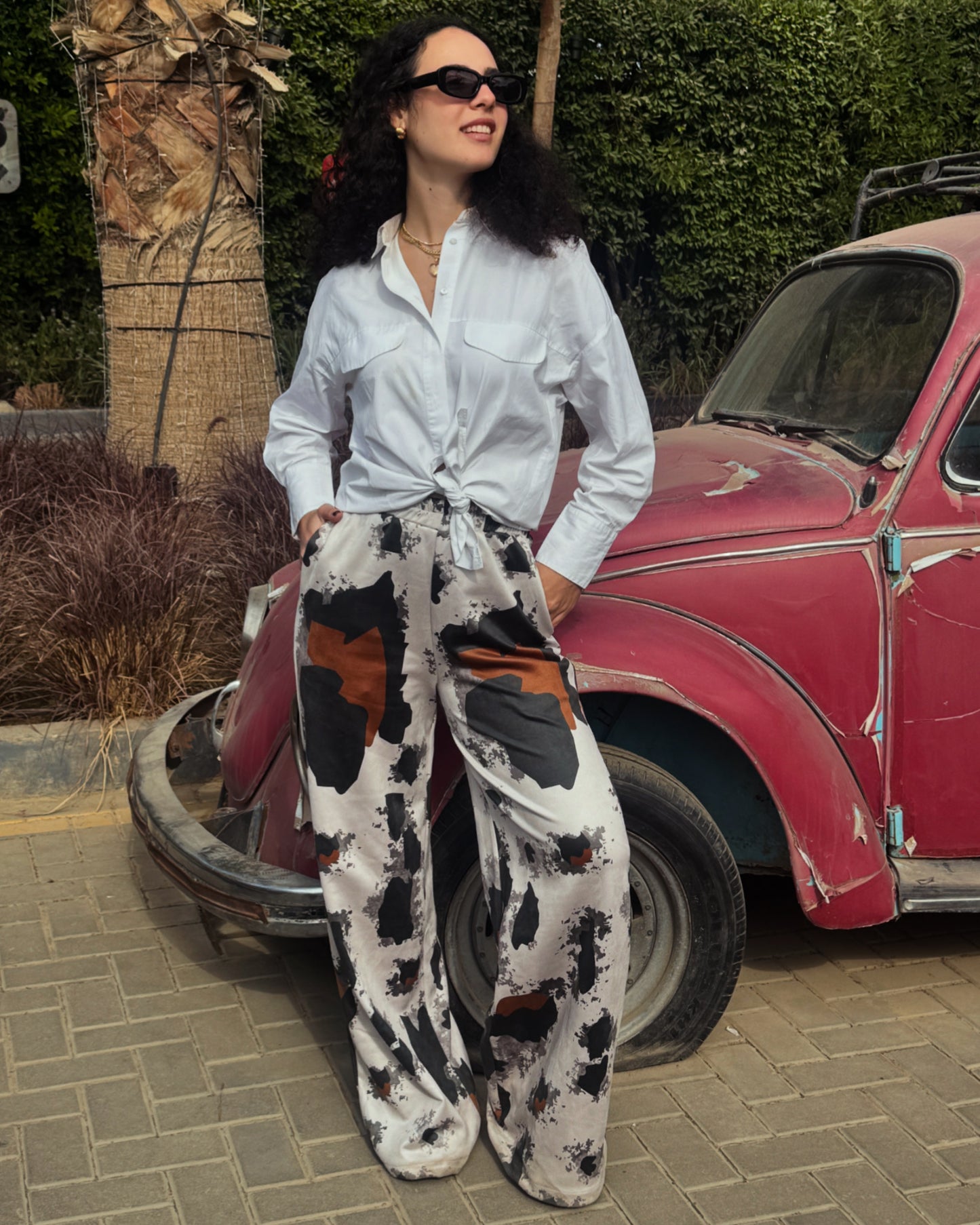 Grayish Leopard Pant