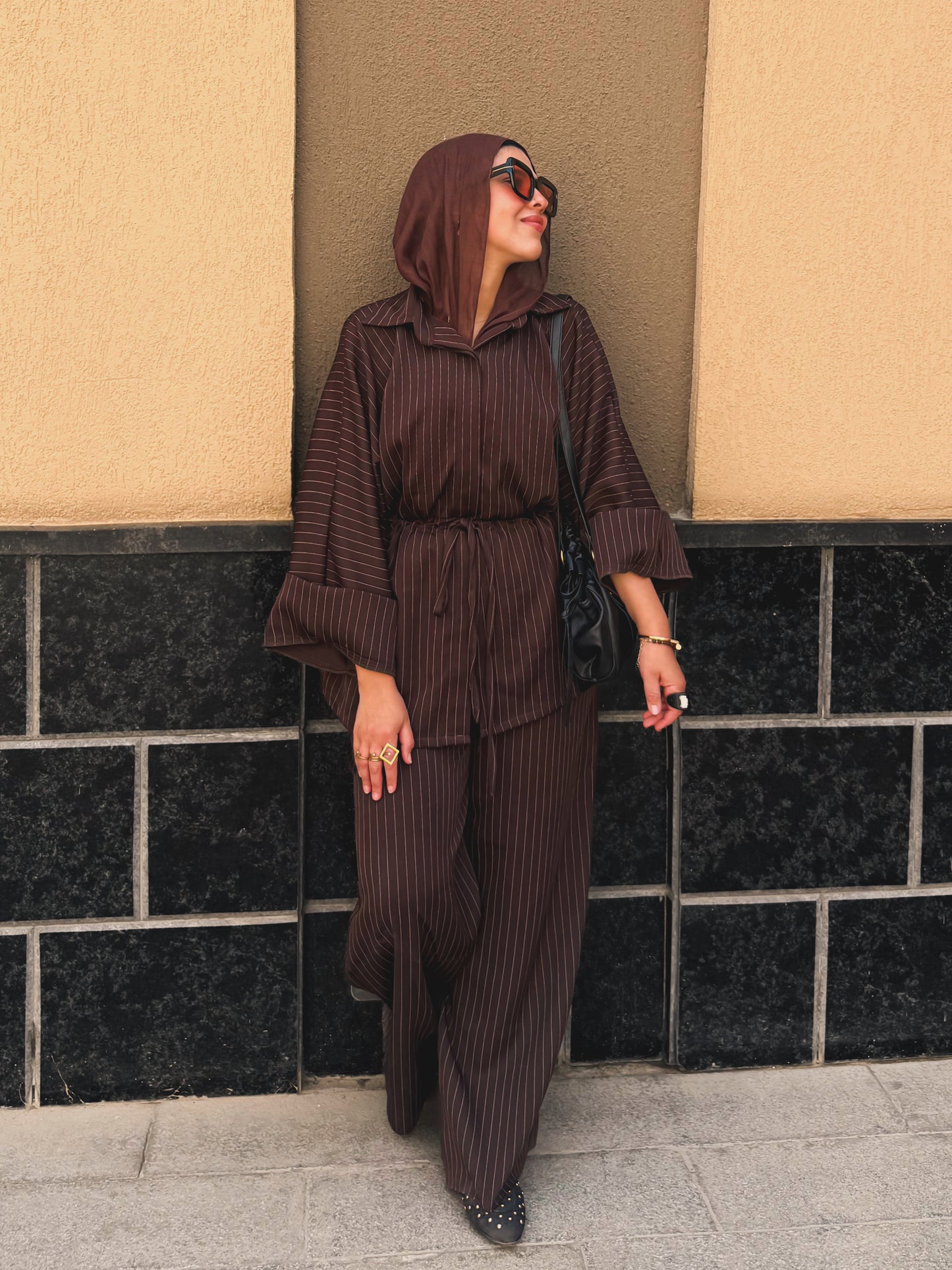 Stripped Brown Set