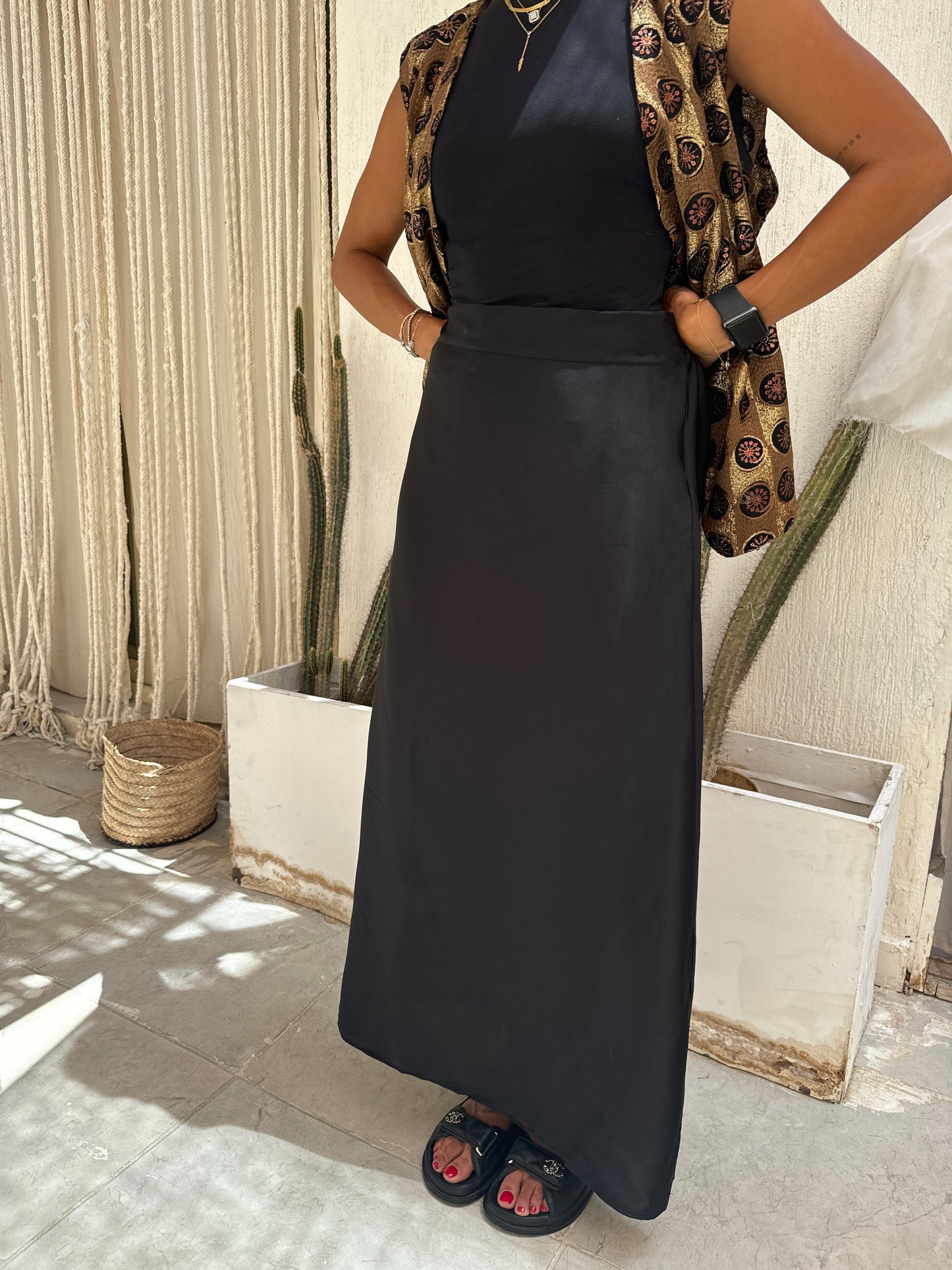 Sofy silk skirt