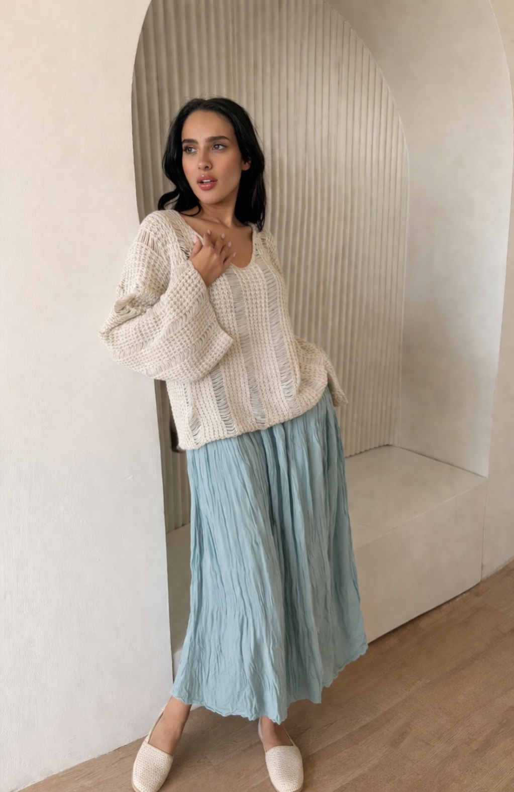 Crash Sky blue Skirt