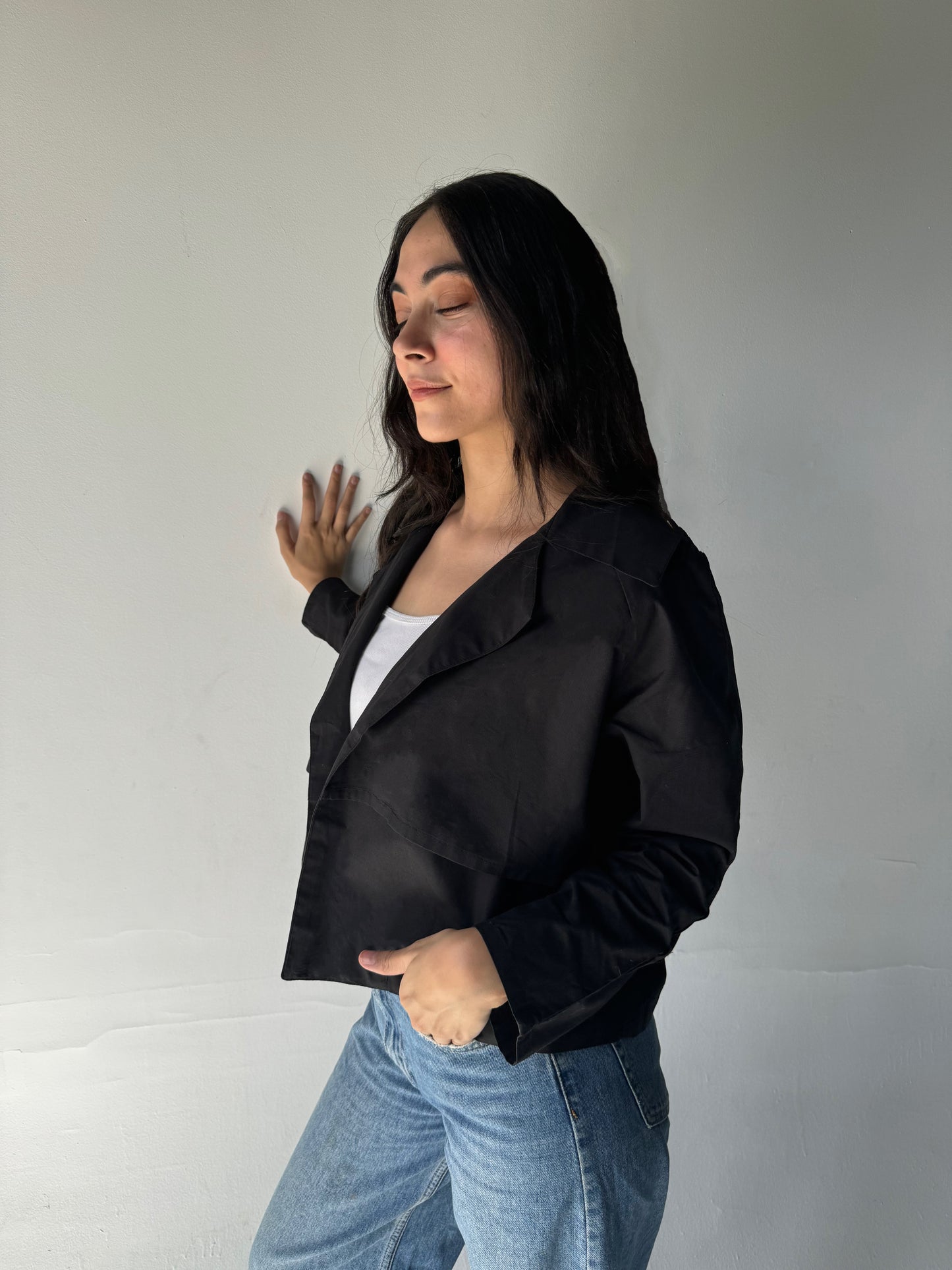 Urban Cropped Shirt In Black