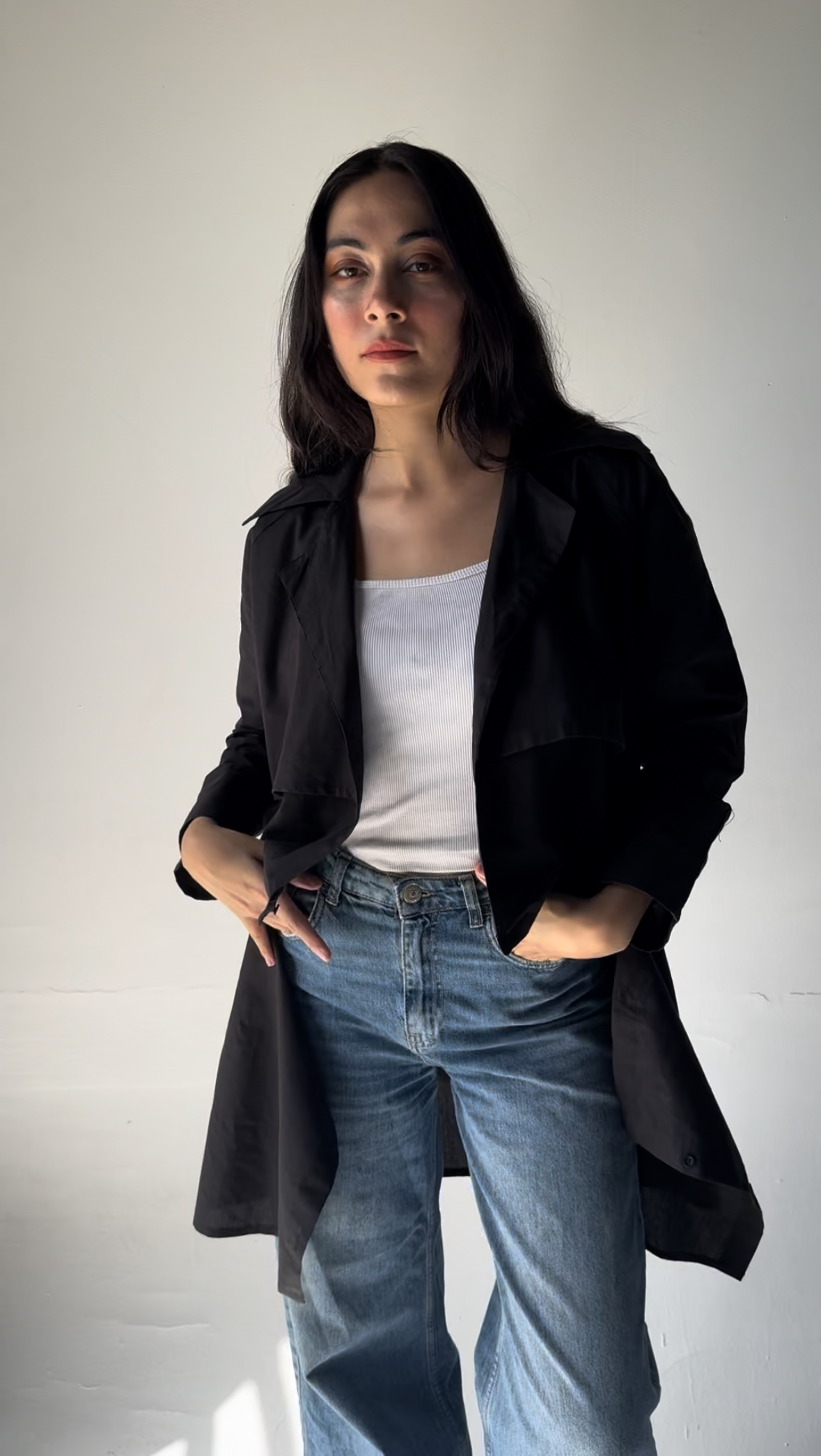 Urban Cropped Shirt In Black