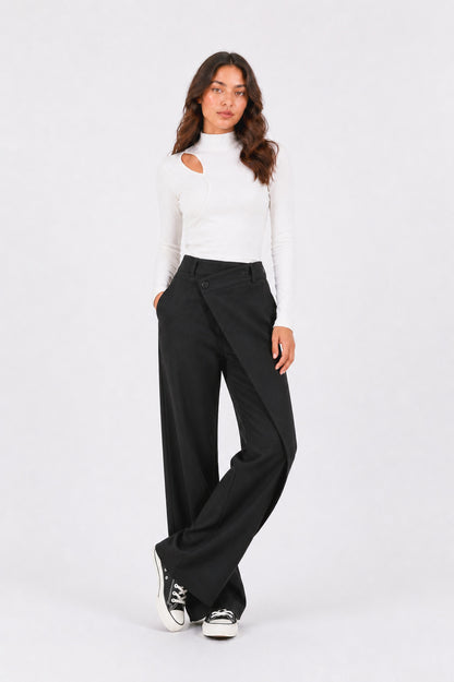 Cross pant in black