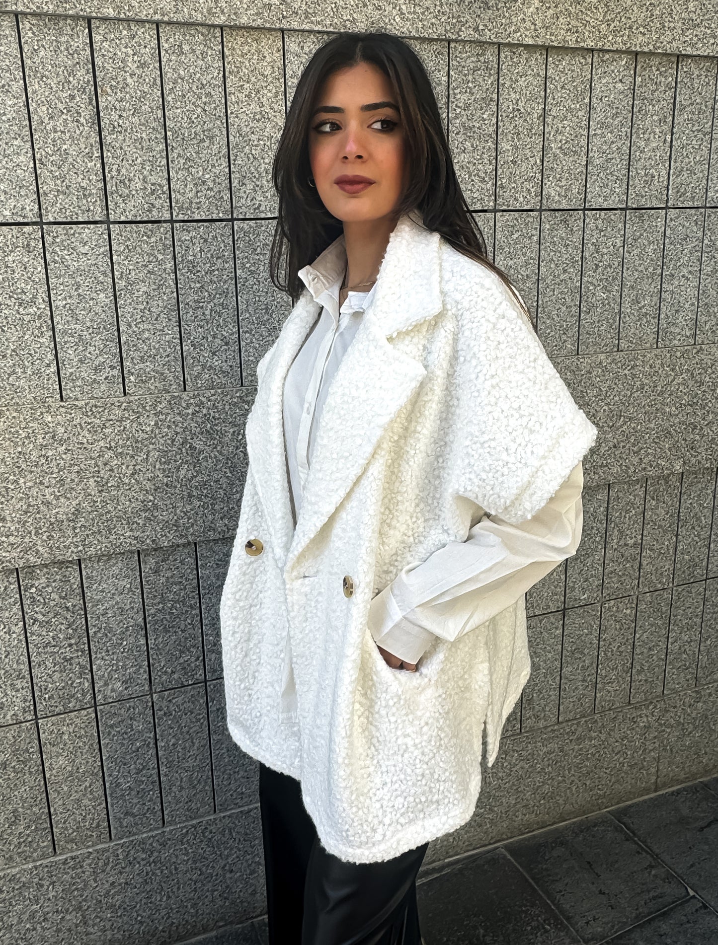 Ash White Vest