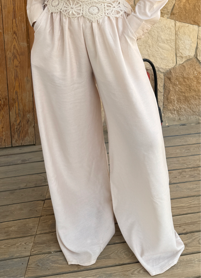 Wide Leg linen pant