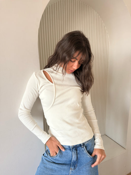 White Washed basic top