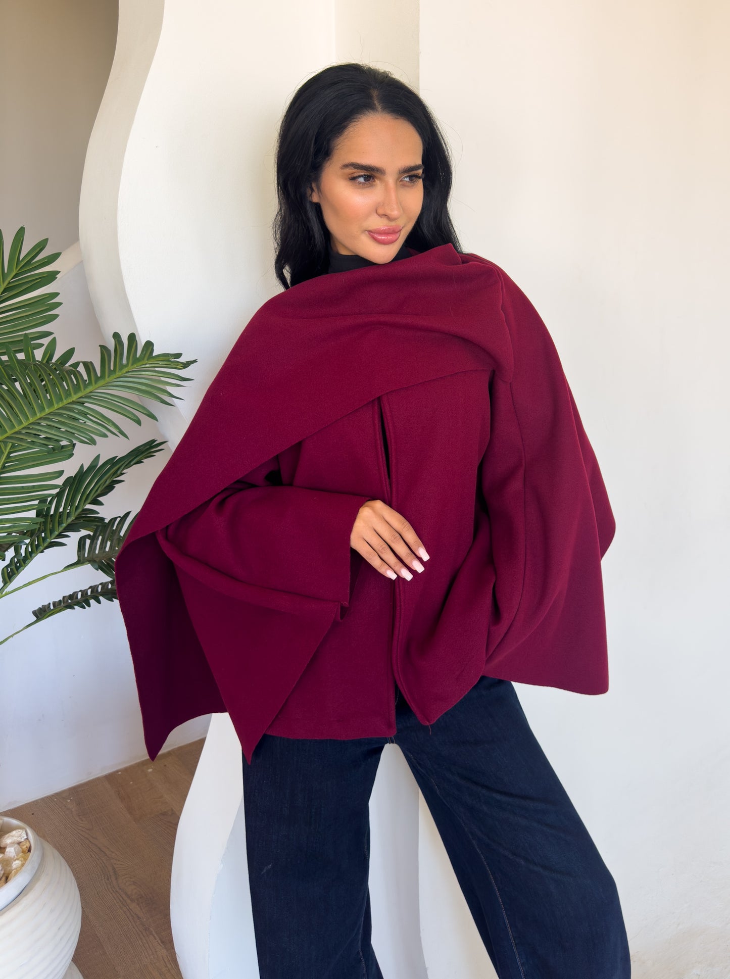 Aura Burgundy Jacket