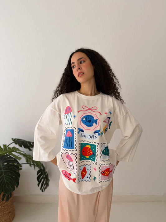 Sea story Oversized Tee