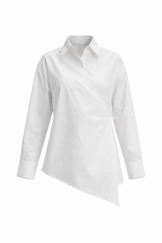 Wrape White Shirt
