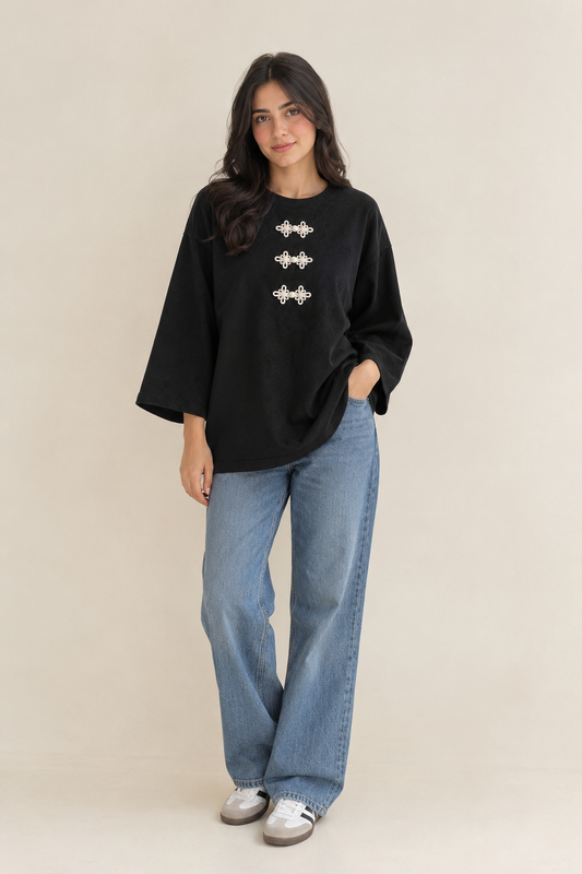 Japanese black tee