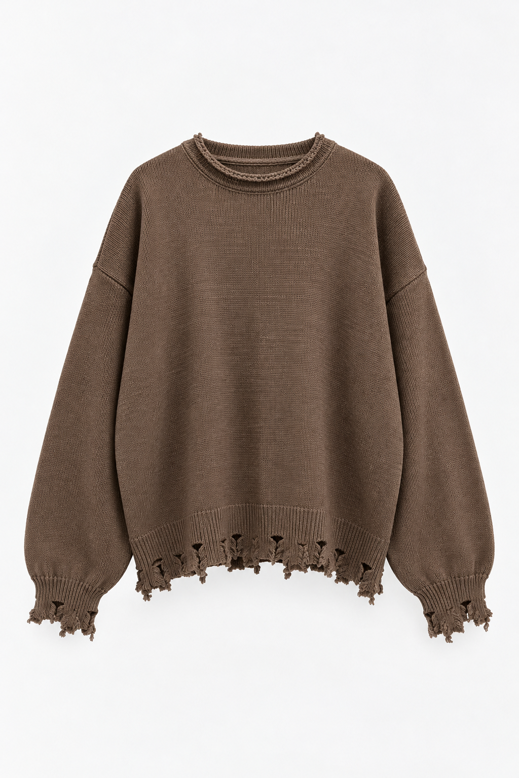 Brown Shred Pullover