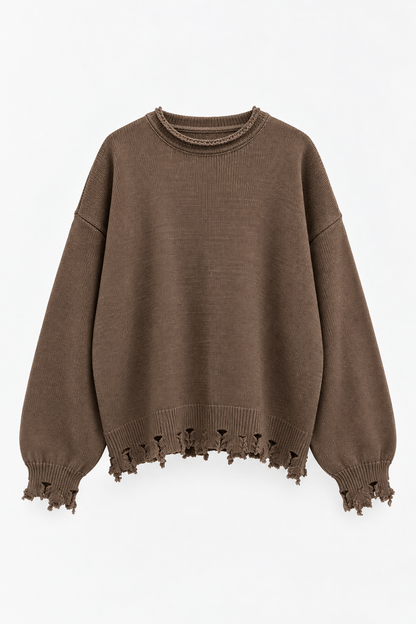 Brown Shred Pullover