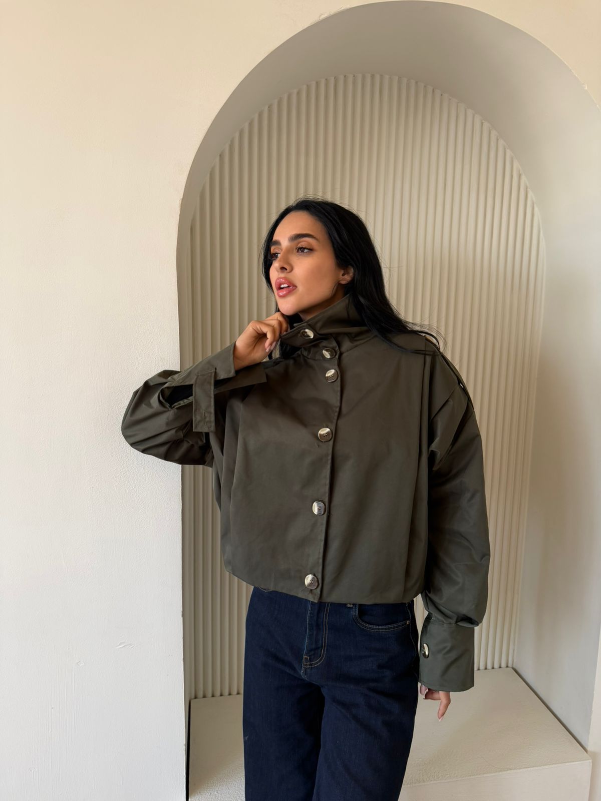 Cutline Gaberdine jacket