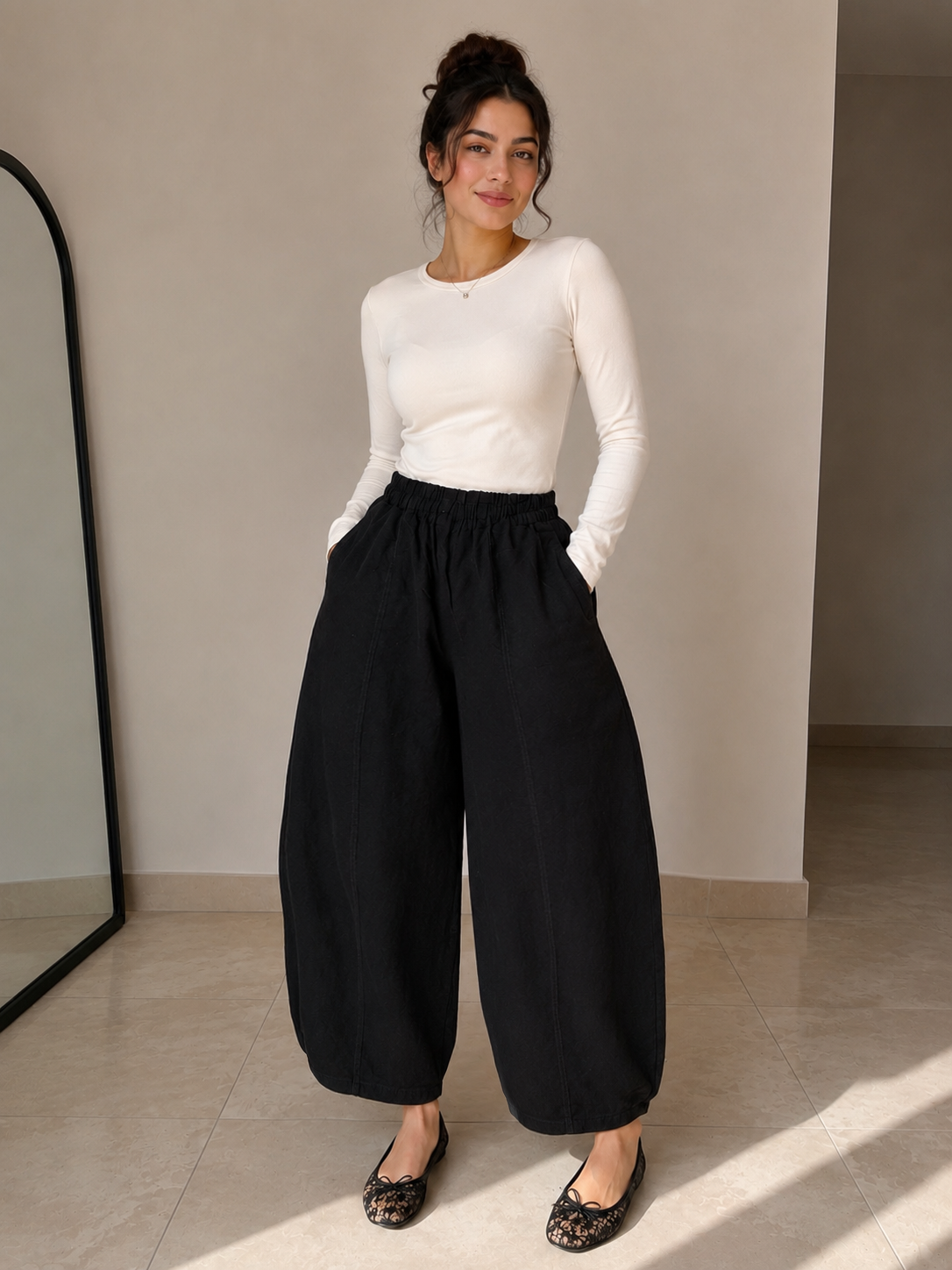 Linen Balloon Pant