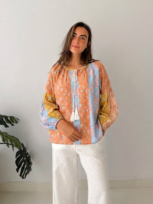 Flora Patchy Blouse