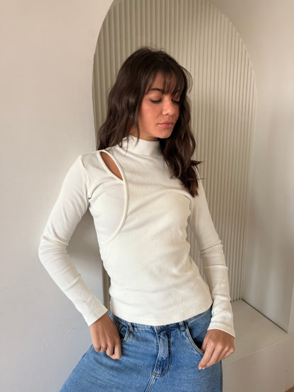 White Washed basic top