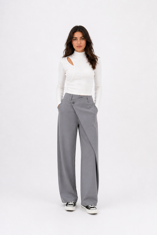 Cross Pant in Gray