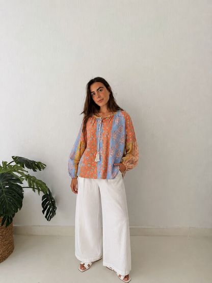 Flora Patchy Blouse
