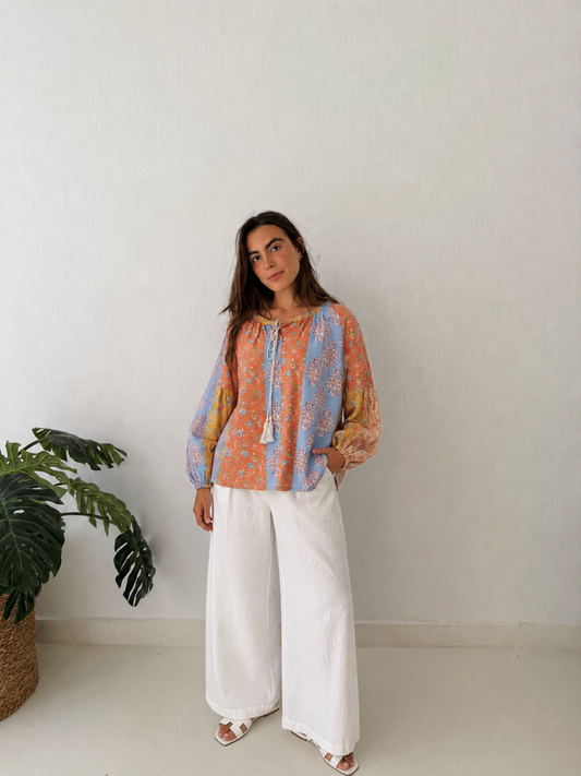 Flora Patchy Blouse