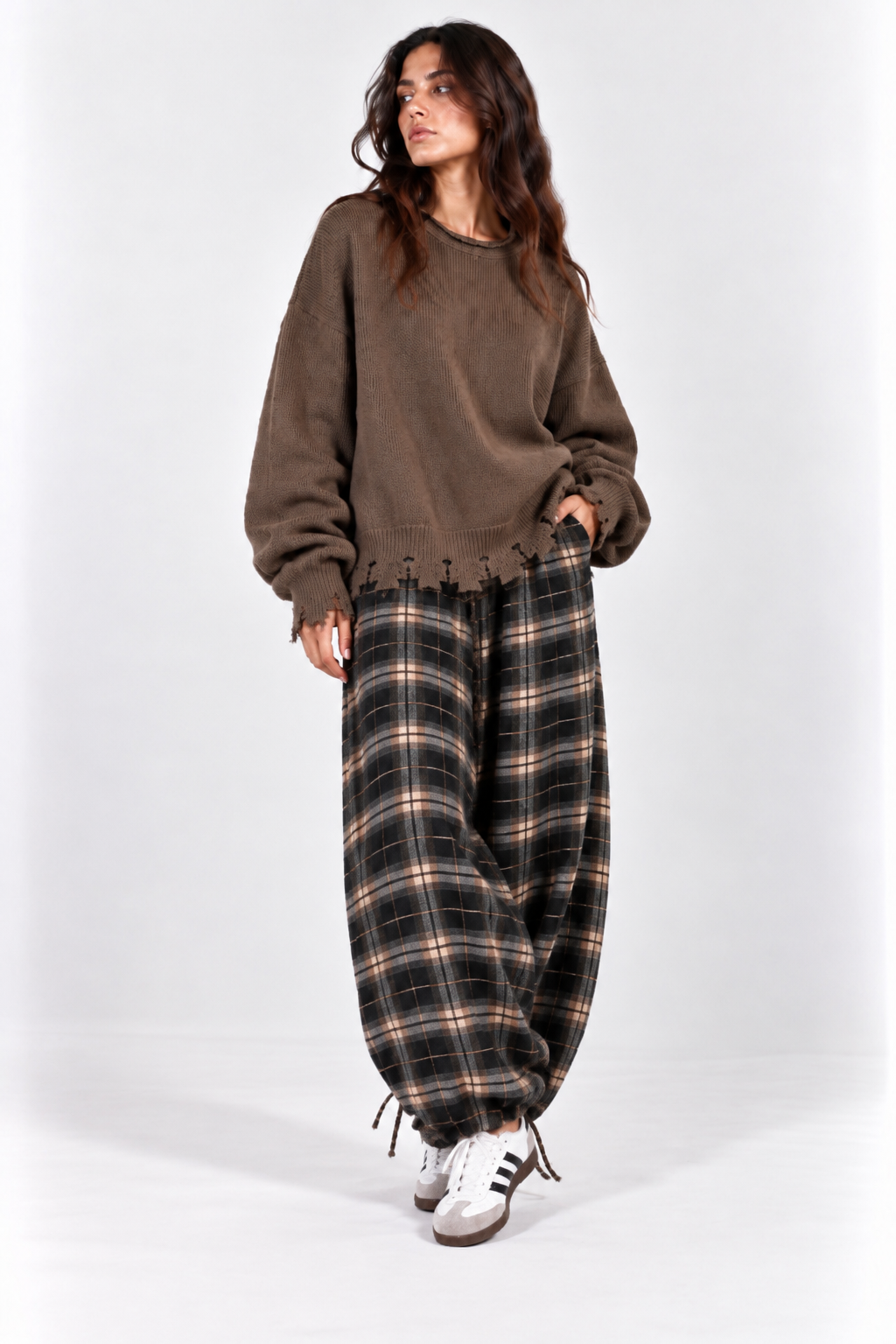 Brown Shred Pullover