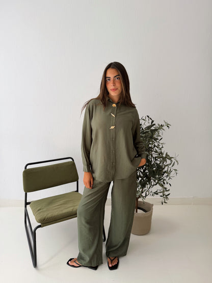 Olive Shells Linen Set