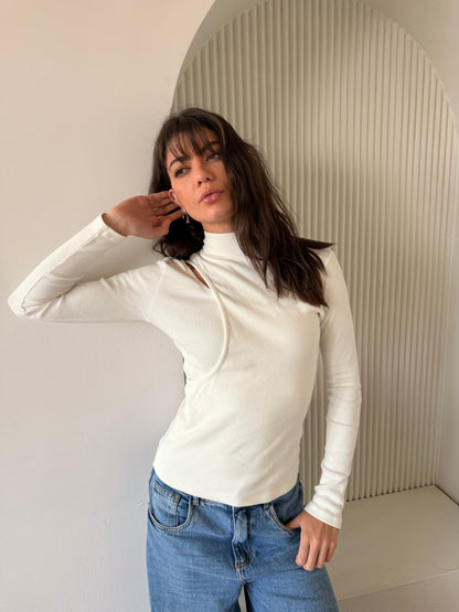 White Washed basic top