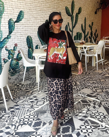New Leopard pattern skirt