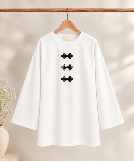 Chinese white tee