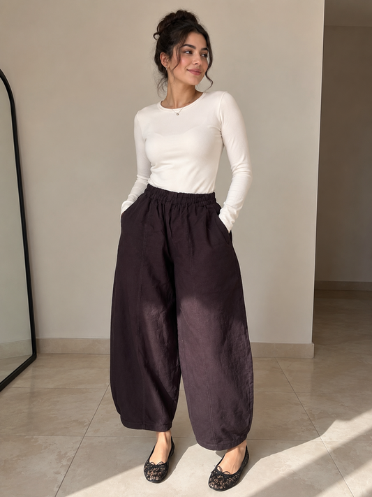 Linen Balloon Pant