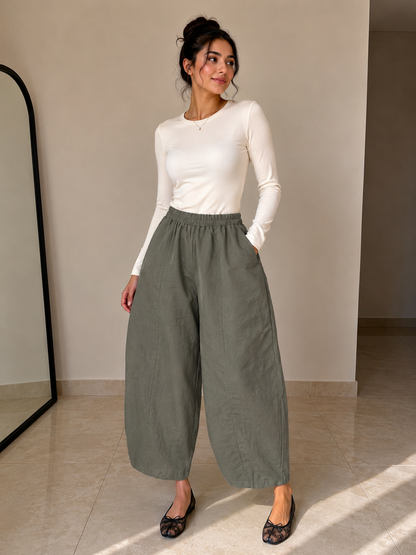 Linen Balloon Pant