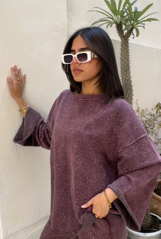 Burgundy rocky comfy set