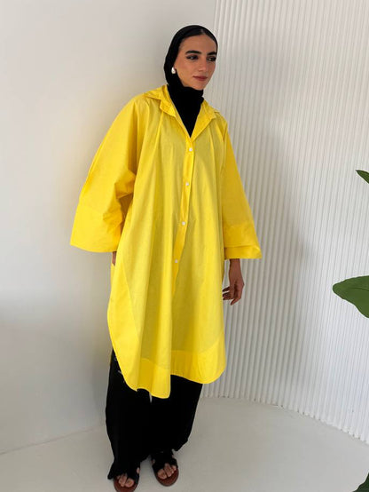 Butterfly oversized shirt in Yellow