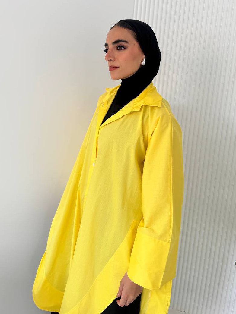 Butterfly oversized shirt in Yellow