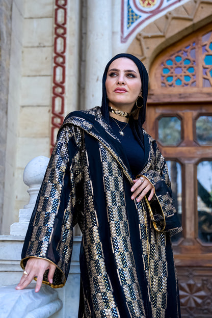 Sahra Embroidery Sequin Kaftan